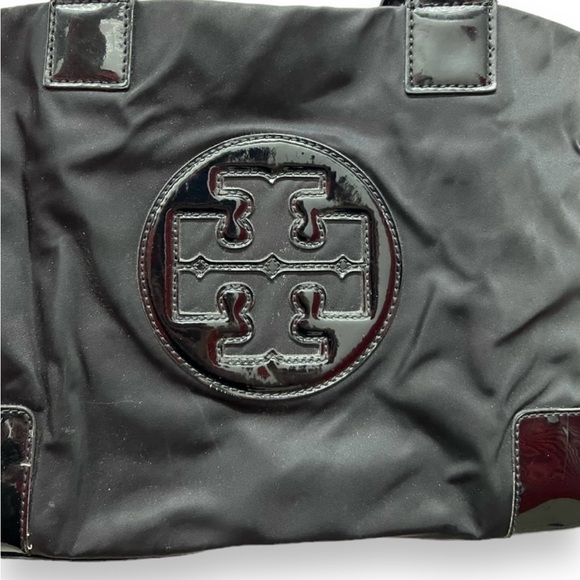 Authentic Tory Burch black nylon Ella mini tote - Picture 2 of 10